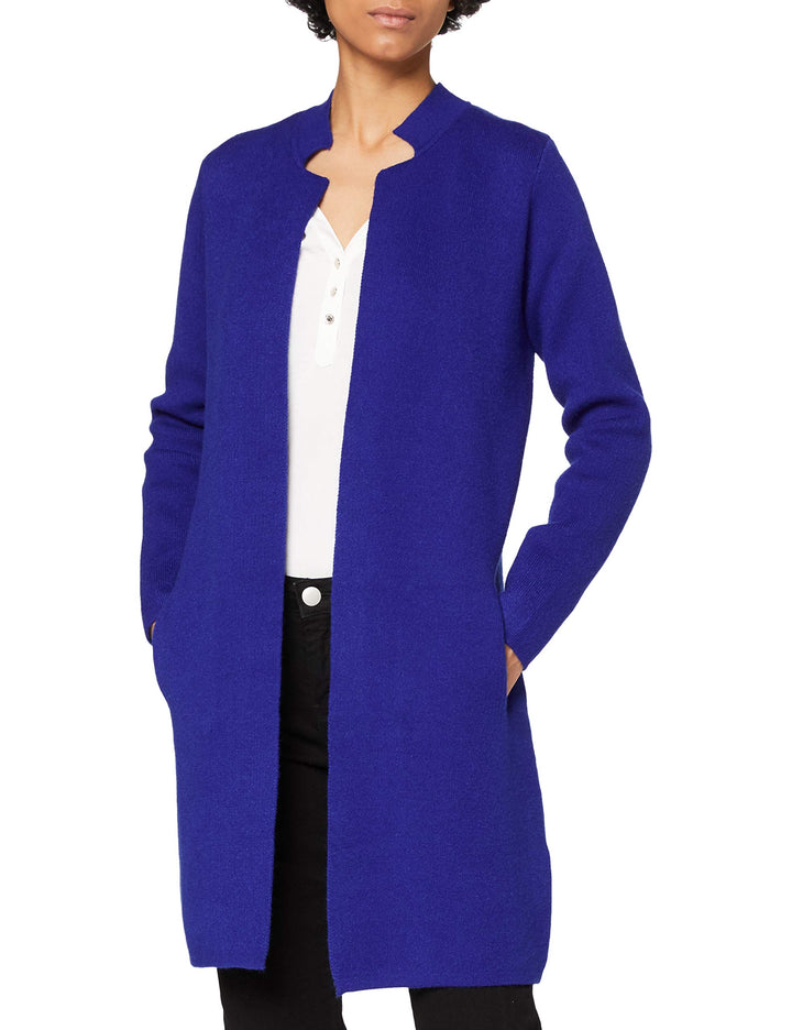 Morgan Damen Veste Droite À Col Cranté Mblock Gerade Jacke mit gekerbtem Kragen, S Bleu Electrique
