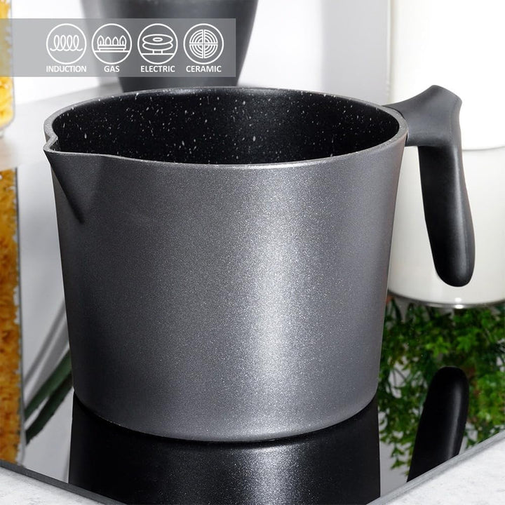 Milchtopf Henkeltopf mit Granitbeschichtung GRANDE 2,2 L