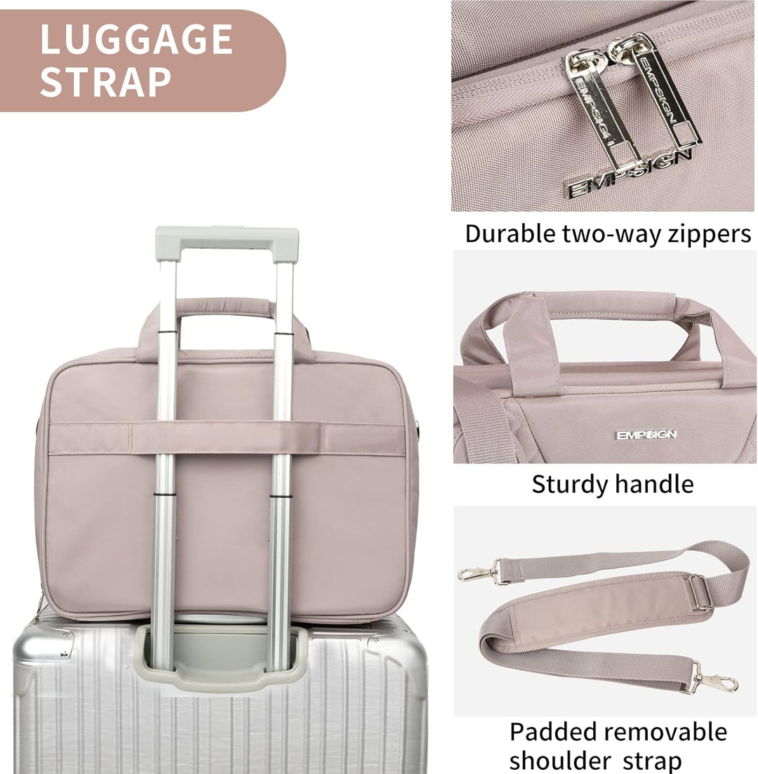 EMPSIGN Laptop Tasche 17 Zoll Laptoptasche Damen, Wasserdicht Erweiterbare Bussiness Aktentasche Not