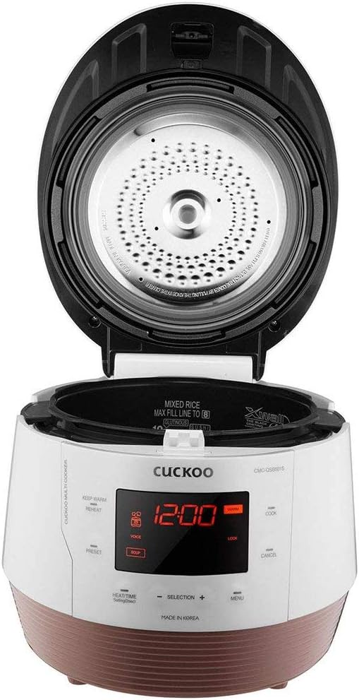 CUCKOO CMC-QSB501S ICOOK Q5 Premium Dampfdruck Multikocher 4750ml | 8in1 Multifunktionsgerät | Sprac