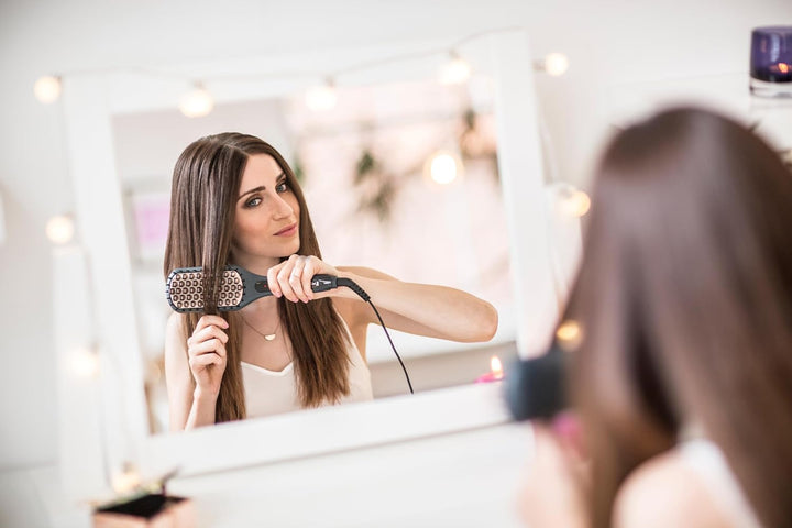 Remington Glättbürste 2in1: Glätteisen & Haarbürste für eine reduzierte Stylingzeit (Keramikbeschich