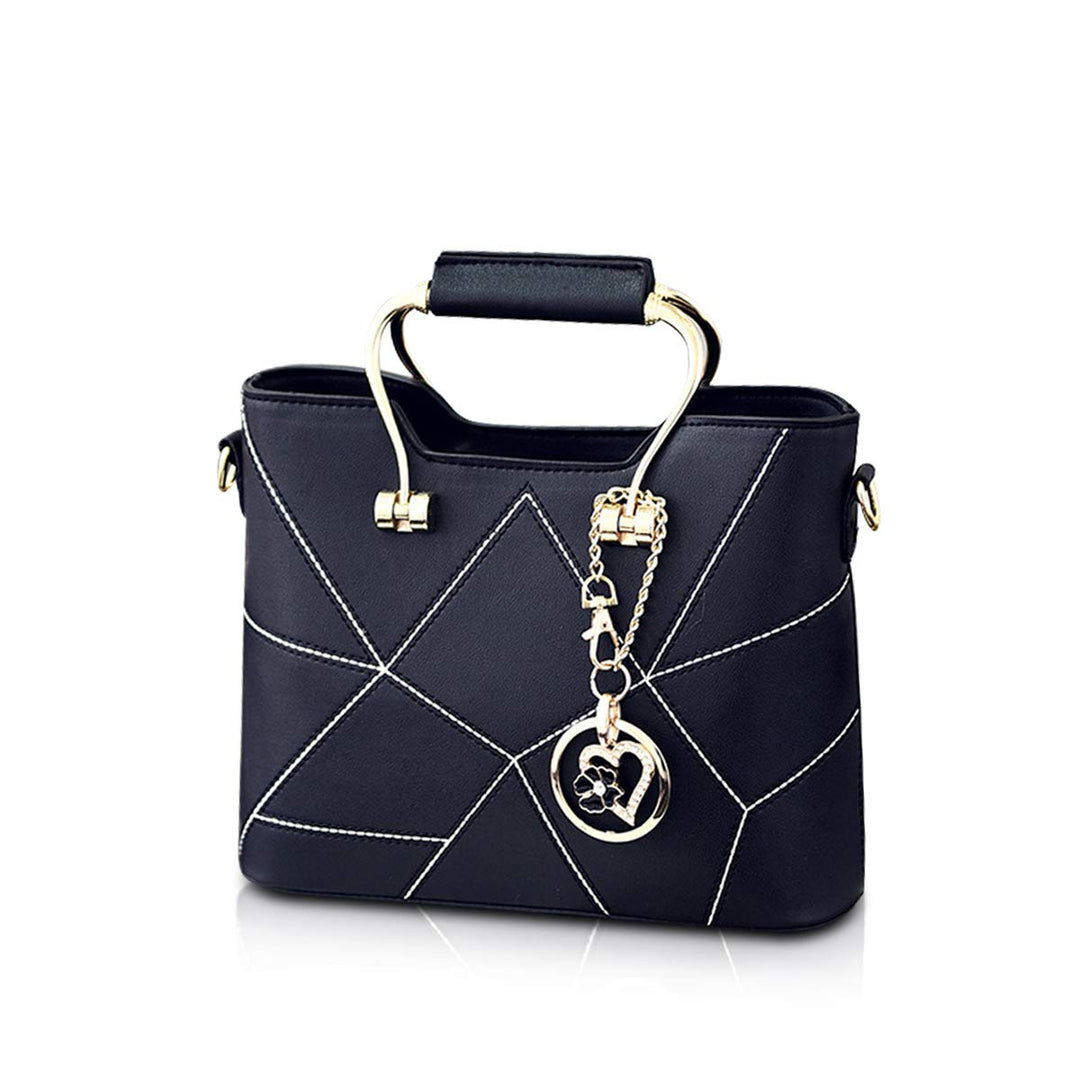 NICOLE &amp; DORIS Schultertasche Damen Mode PU Leder Schick Shopper Handtasche Umhängetasche Tote Handt