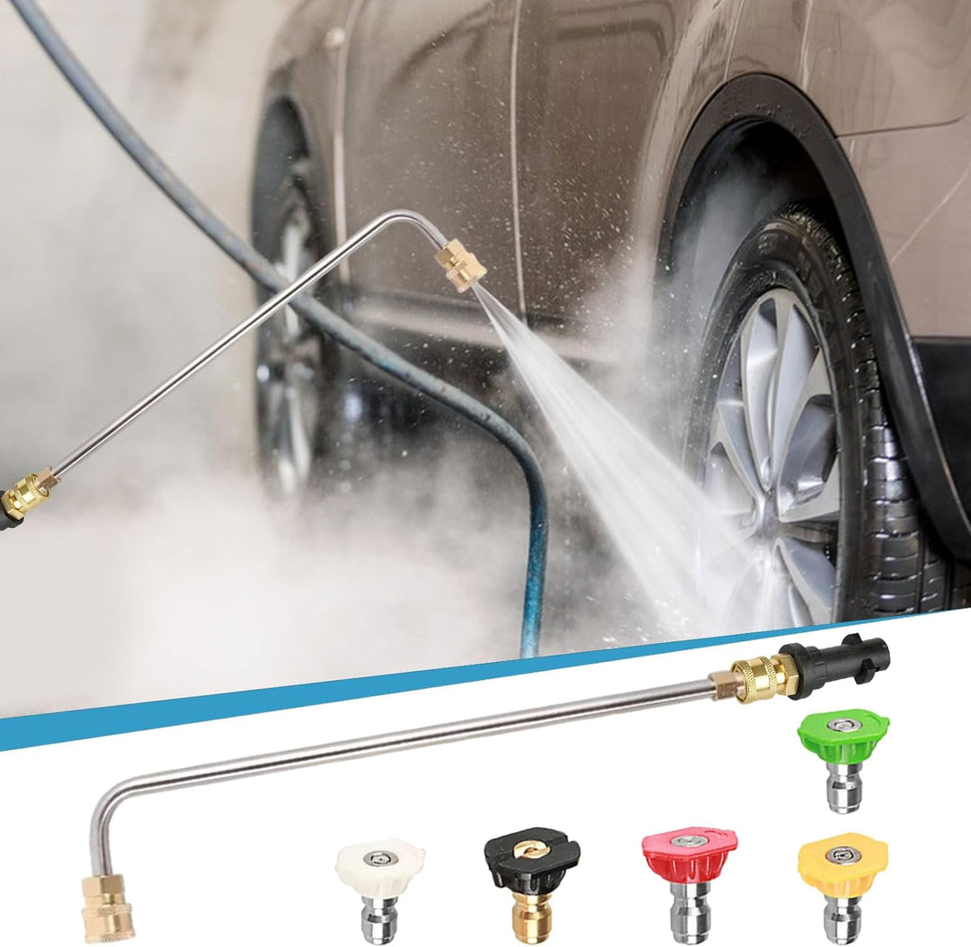 Hochdruckreiniger-Lanzen-Verlängerungsstab, 90 Grad/30 Grad abgewinkelte Sprühlanze für Kärcher K2 K