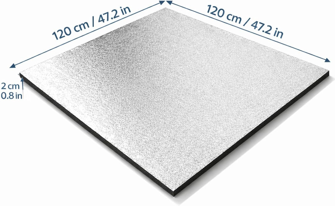 Weedness Grow Isoliermatte 120 x 120 cm für Growboxen &amp; Pflanzen - Indoor Anbau Grow Heizstrahler Sc