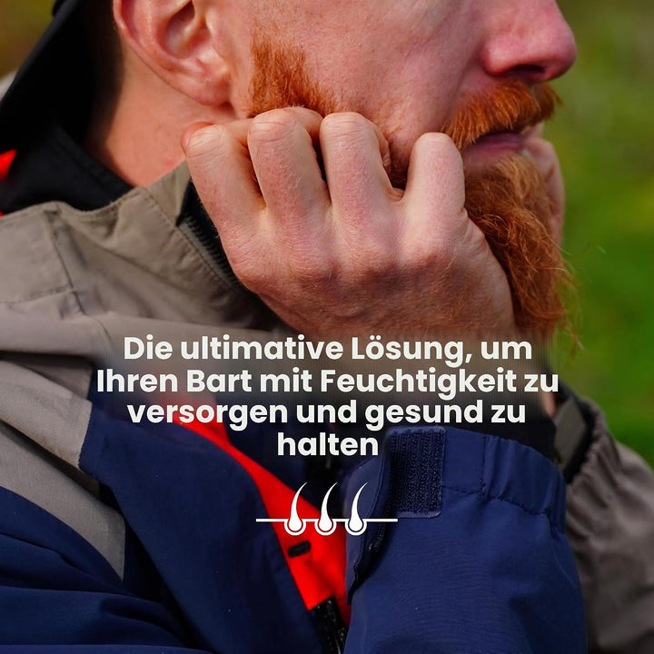 ManCave Blackspice Bartpflege Bartöl Herren bändigt den Bart mit Arganöl, Bergamotteöl und Hanföl, 9