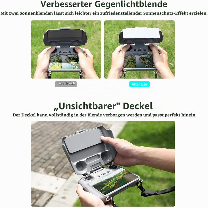 DJI RC1/2 2 in 1 Sonnenblende DJI RC 1-Fernbedienung Air 3/Mini3 Pro Hauben,RC Joysticks Protektor S