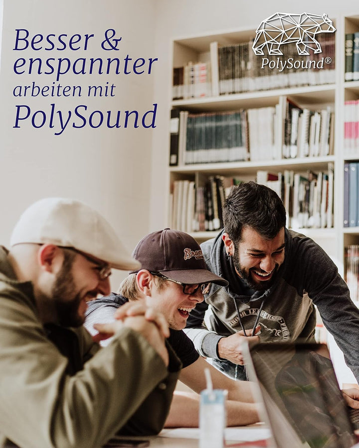 PolySound ECO Akustikpaneele - selbstklebendes 3D-Hexagon-Design - Schallschutz für Büro, Gaming & W