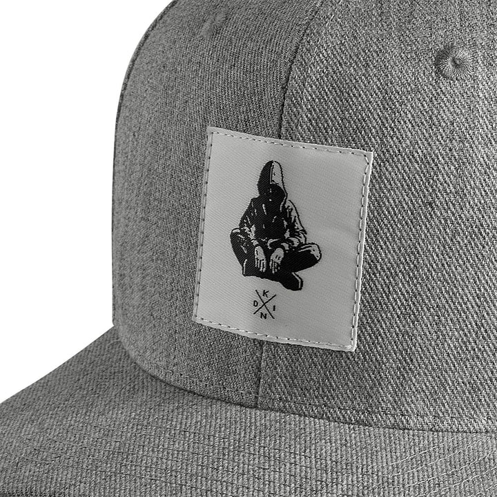 Nebelkind Snapback Cap Berlin Netzplan Patch Kappe Hellgrau Grössenverstellbar Unisex One Size