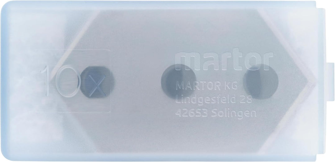 MARTOR 10x Spitzklinge 22,4 mm, 4-fach, Ersatzklingen, Bastelmesser