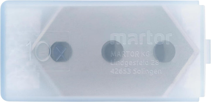 MARTOR 10x Spitzklinge 22,4 mm, 4-fach, Ersatzklingen, Bastelmesser