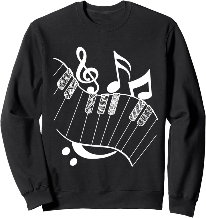 Klavier Geschenk Musikinstrumente Keyboard Musiker Sweatshirt