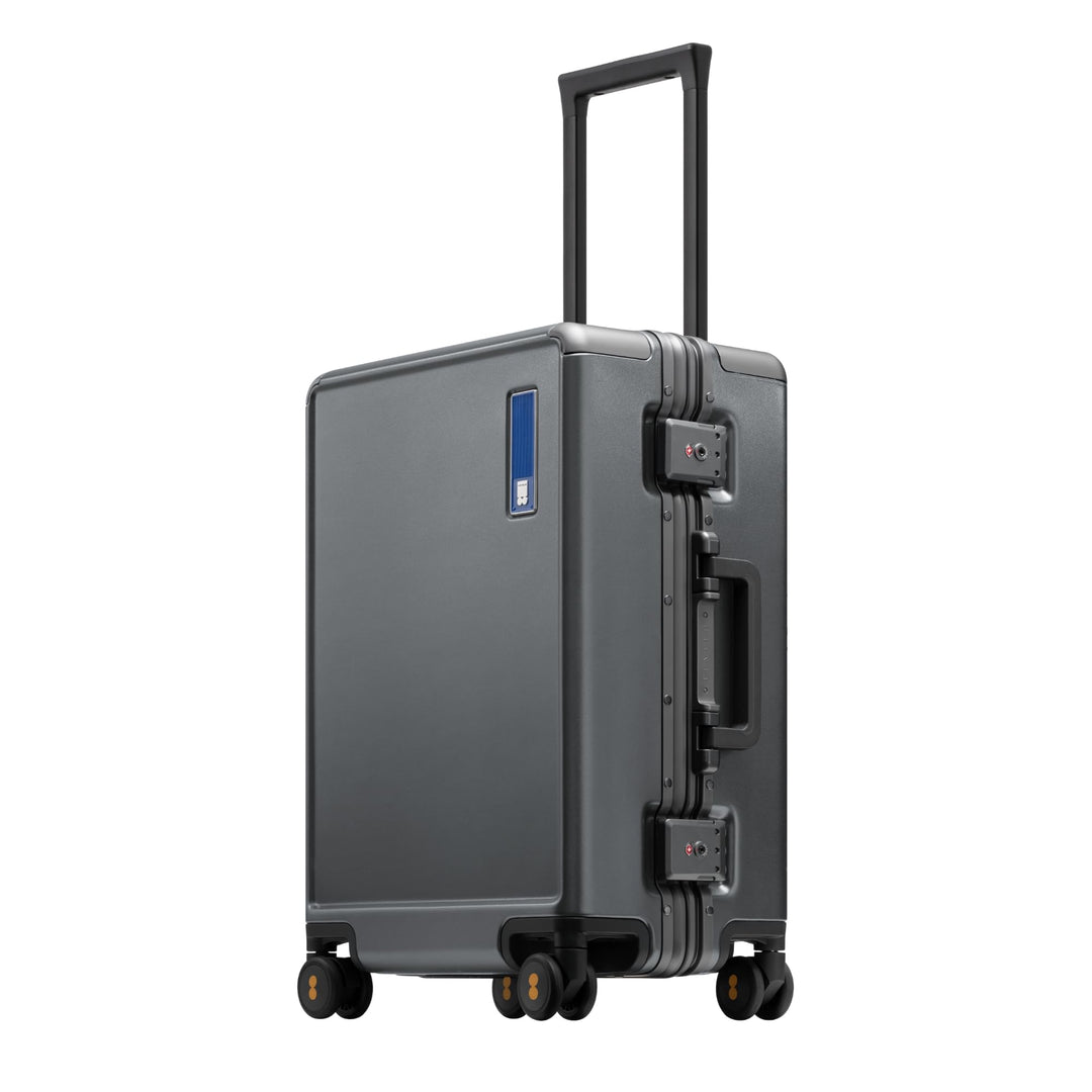 LEVEL8 Koffer, Reisekoffer Aluminium Rahmen, Handgepäck Koffer Cabin Trolley Hartschalen Spinner Mit