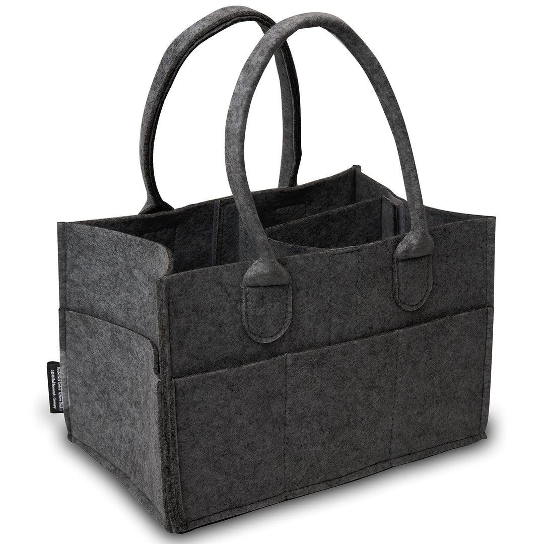 Rubberneck Baby Windel Filztasche - tragbare Wickeltasche, Allzweck Organizer aus Filz (Dunkelgrau,