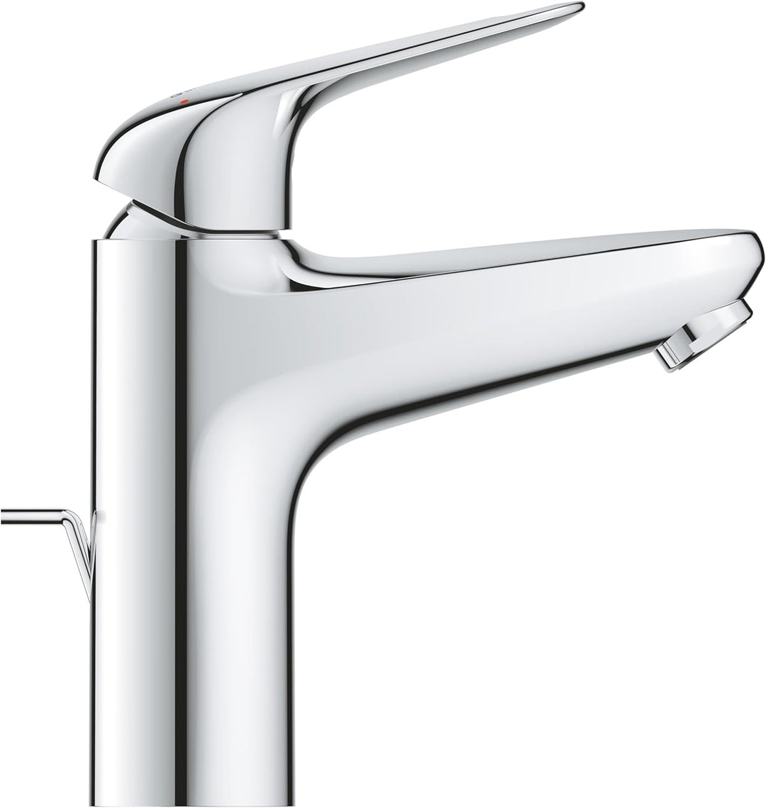 GROHE Swift - Waschtischarmatur (wassersparend, ~18cm hoch, Mittelstellung kalt, inkl. Montagewerkze