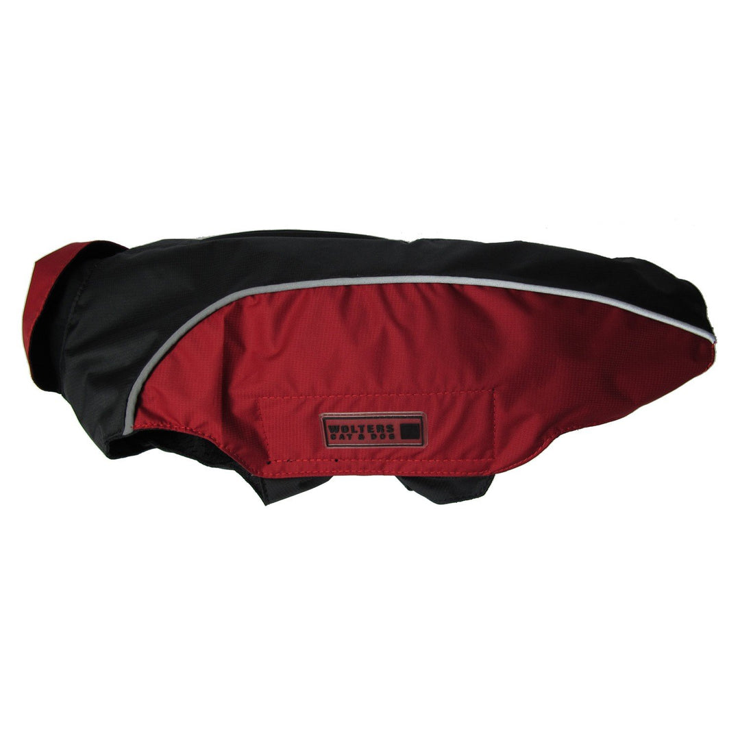 Wolters Regenjacke Easy Rain für Mops&Co.., Grösse:46 cm, Farbe:schwarz/rot