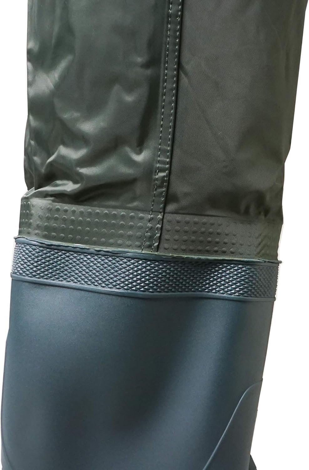 Q-Tac PVC Watstiefel mit Rutschfester Sohle, Anglerstiefel in der Grösse 41 – 46