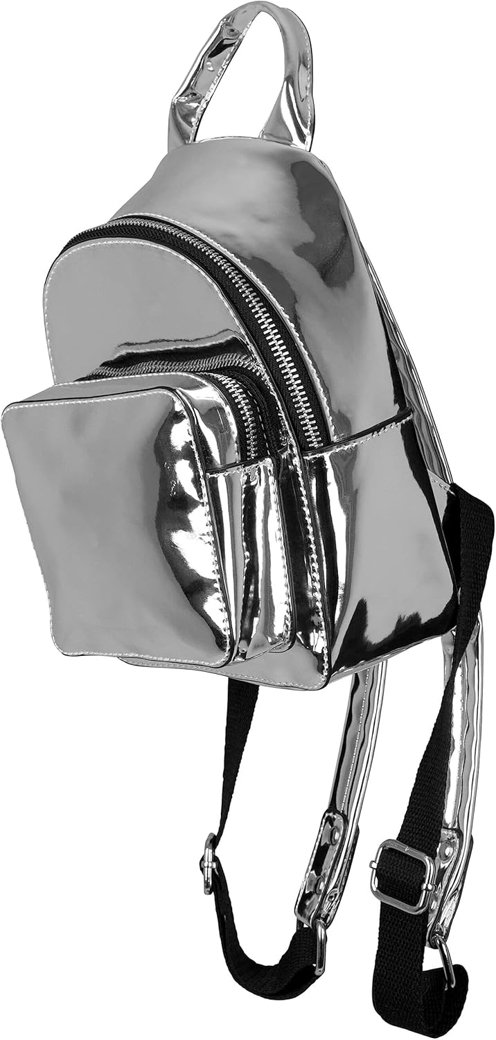 Urban Classics Unisex Tb1478-mini Metallic Backpack Tasche (1er Pack) Einheitsgrösse Silver, Einheit