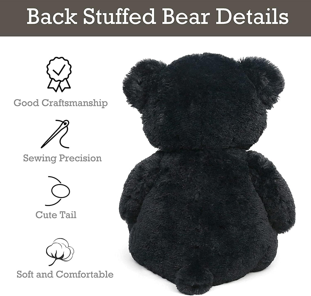 LotFancy Teddybär Kuscheltier 50cm, Plüschtier Stofftier Teddy, Süsses Geschenk für Kinder Mädchen F