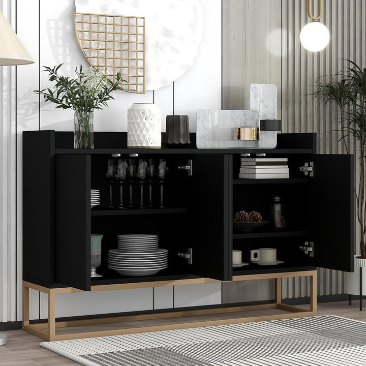 Aufbewahrungsschrank mit Tür, Kleiderschrank mit Regal Sideboard, Esszimmer, Garderobe, Wohnzimmer,