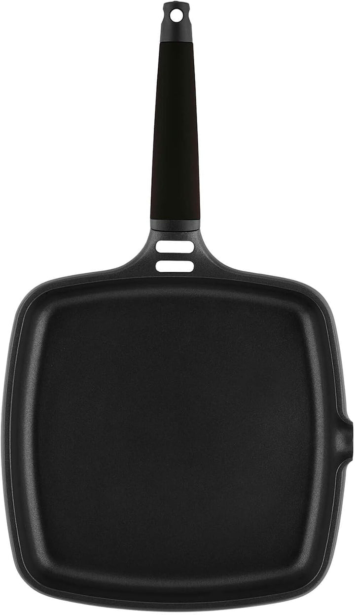 CASTEY GRILLPFANNE INDUKTION 27 cm SCHWARZER Griff, Schwarz