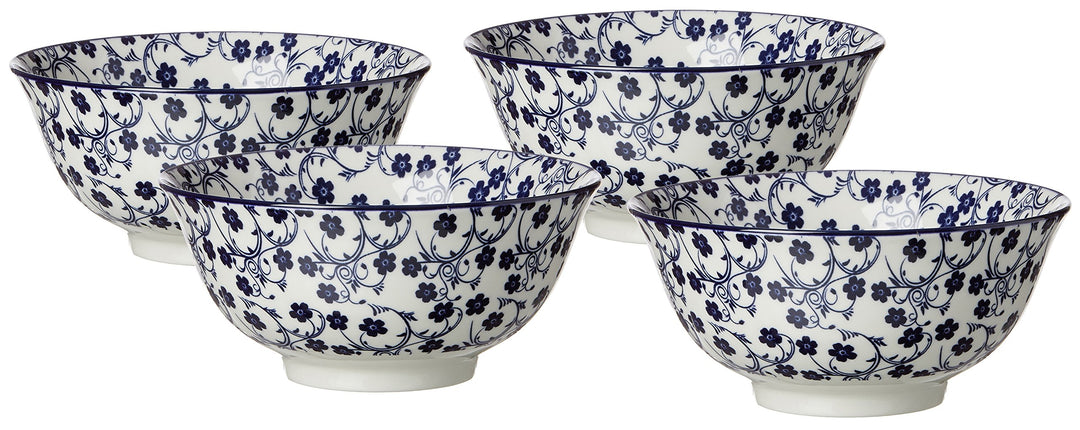 Ritzenhoff & Breker Schalen-Set Royal Sakura, 4-teilig, 15,5 cm Durchmesser, 650 ml, Porzellangeschi