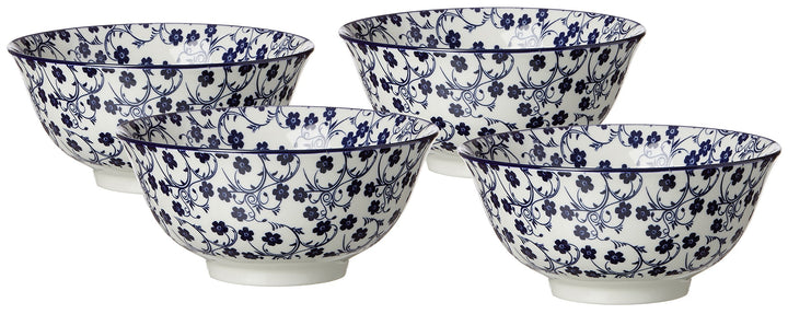 Ritzenhoff & Breker Schalen-Set Royal Sakura, 4-teilig, 15,5 cm Durchmesser, 650 ml, Porzellangeschi