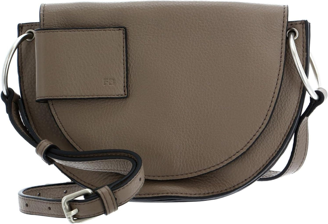 FREDsBRUDER Tasche OLIVIA SADDLE mit Label-Applikationen Einheitsgrösse Muddy Taupe, Einheitsgrösse