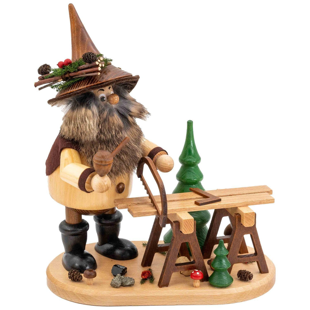 DWU | Räuchermännchen Räuchermann aus dem Erzgebirge | Weihnachten Weihnachtsdeko Handwerkskunst | E