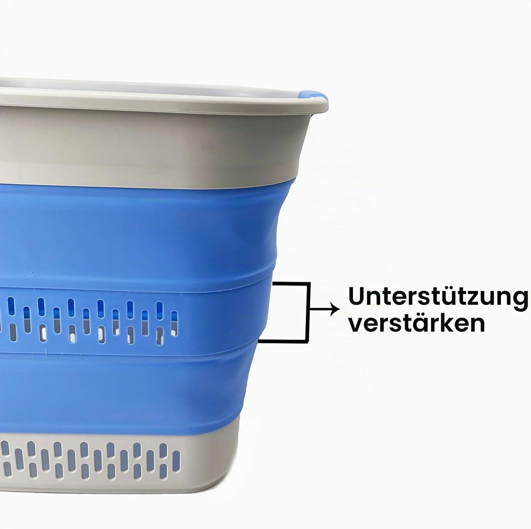 SAMMART Zusammenklappbarer Wäschekorb aus Kunststoff, 40 l, faltbarer Pop-Up-Aufbewahrungsbehälter/O