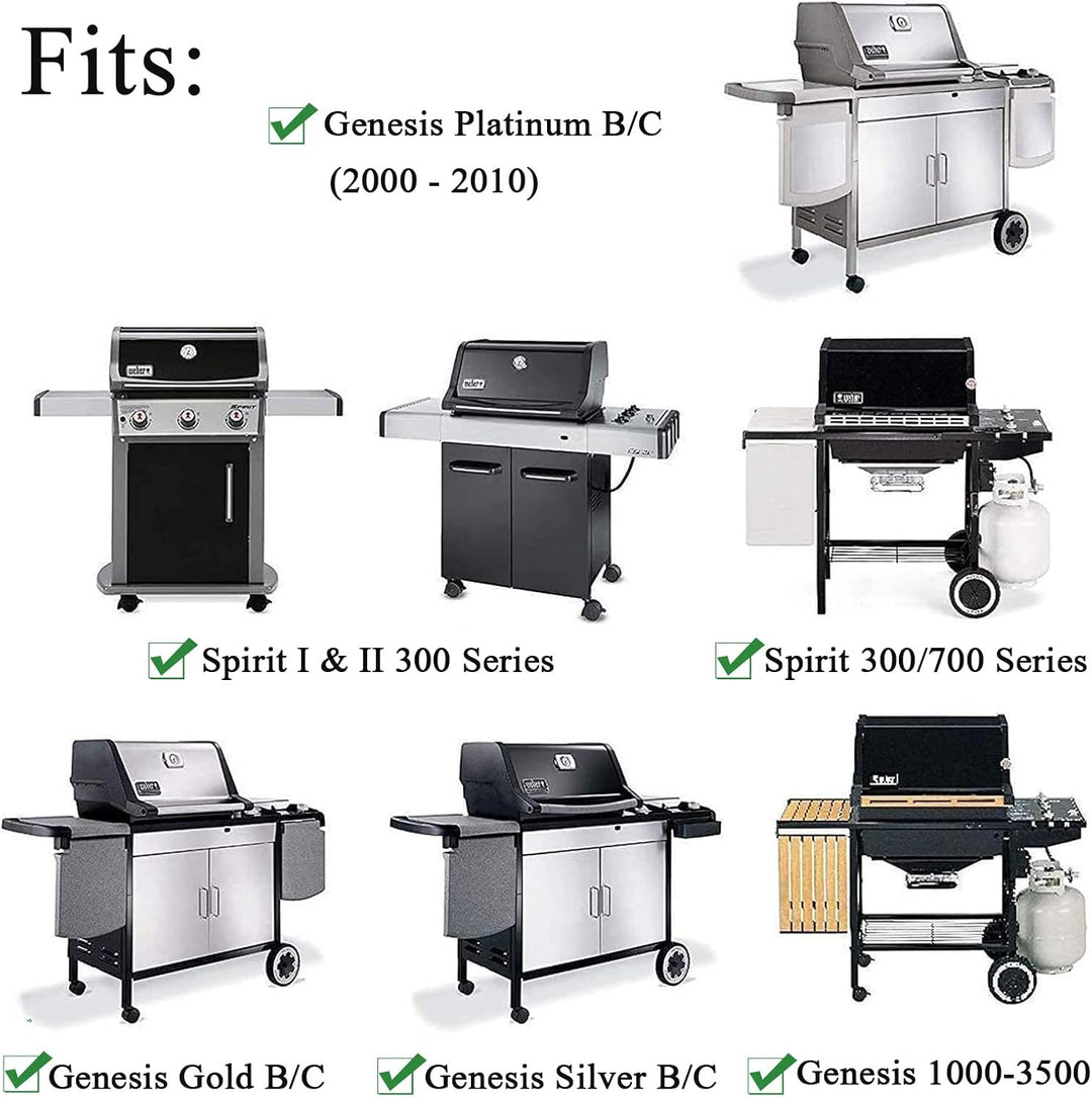 WELL GRILL 7638 44,5cm Gusseisen Grillrost für Weber Spirit 300 Series, Spirit E310 E320 E330 S310 S