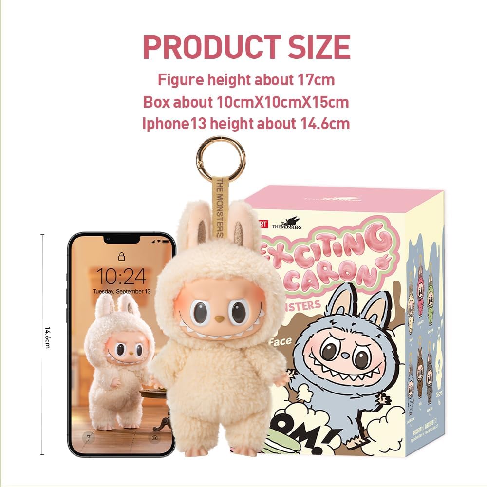 POP MART The Monsters - Exciting Macaron Vinyl Face 1PC Tasty Macarons 1PC, Tasty Macarons 1PC
