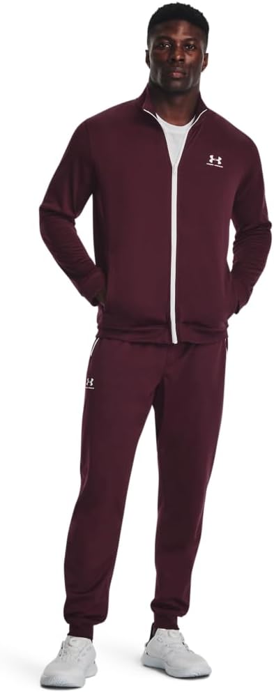 Under Armour Herren Sweatpants Sportstyle Tricot Jogger S Dark Maroon / White, M