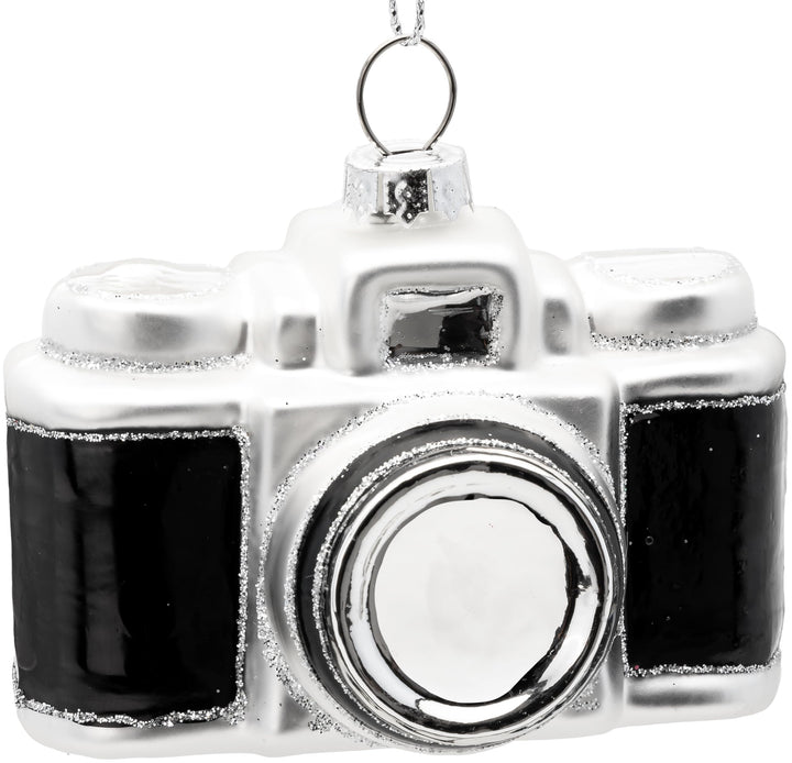 SIKORA Kompakt Kamera besondere Weihnachtskugel Glas Christbaumschmuck Deko Figur Weihnachten Anhäng