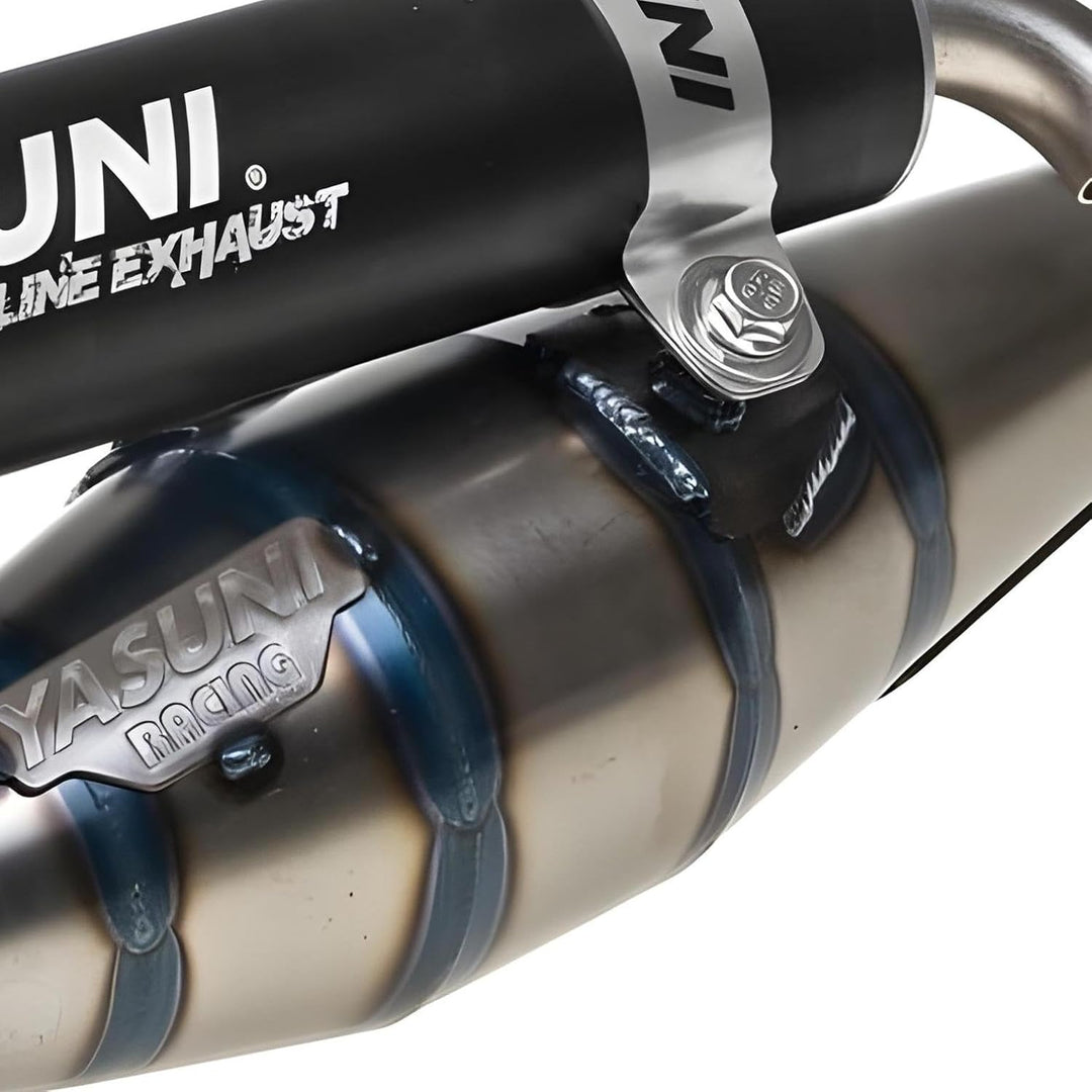Auspuff Yasuni Carrera 21 schwarz für Minarelli liegend