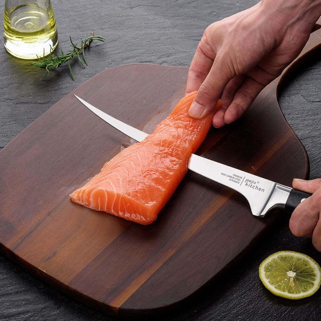Joejis Filetiermesser Fisch 32 cm scharf aus Edelstahl - das Fischfiletiermesser ist hervorragend al