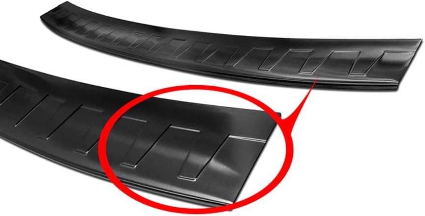 Avisa Schwarz Edelstahl Heckstossstangenschutz kompatibel mit Skoda Octavia III Kombi RS 2013-2016 &