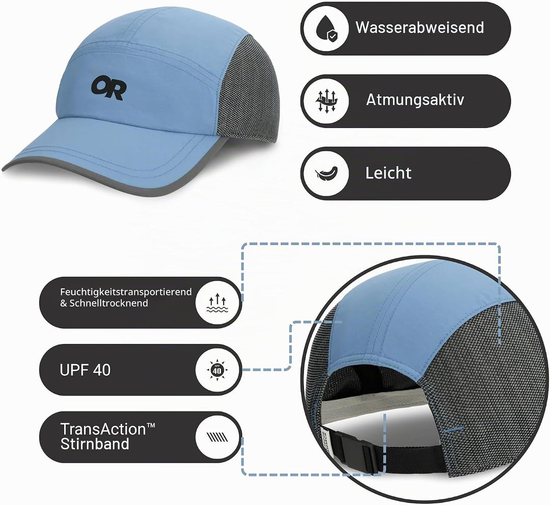 Outdoor Research Erwachsene (Unisex) Verschluss Swift Cap Einheitsgrösse Cenote Reflective, Einheits