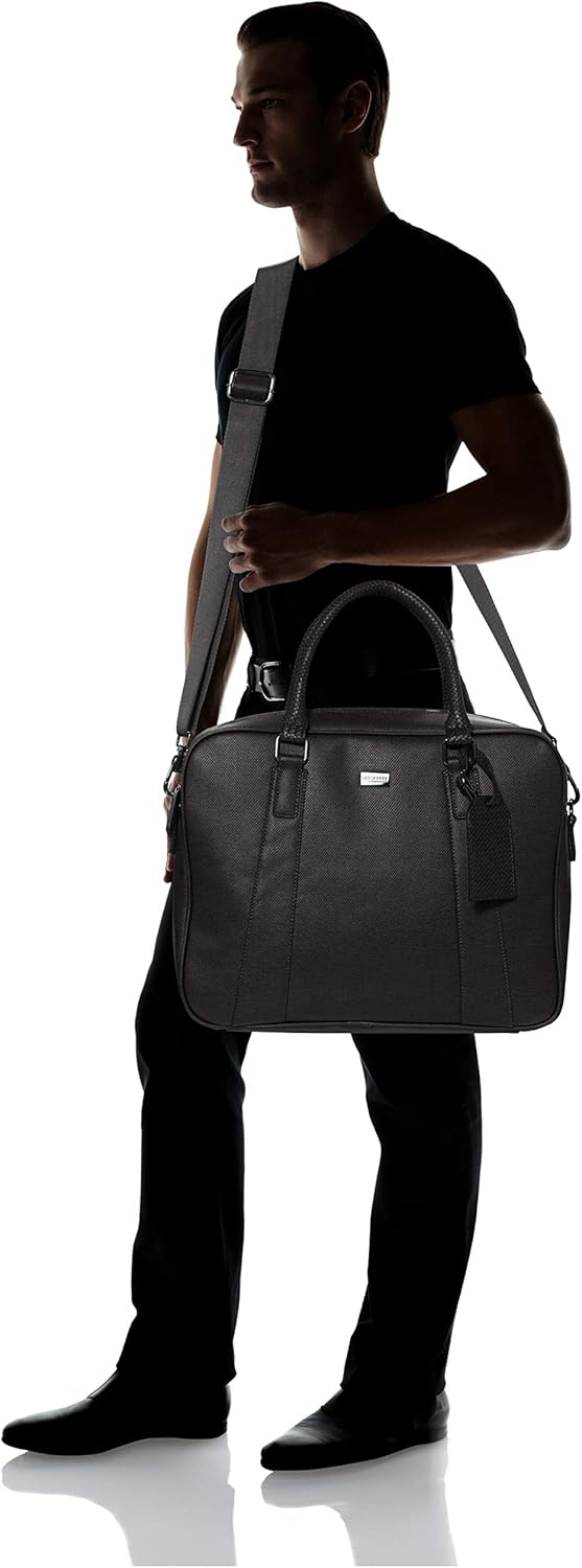 Ted Baker Herren Grad Dokumententasche Schwarz, Schwarz