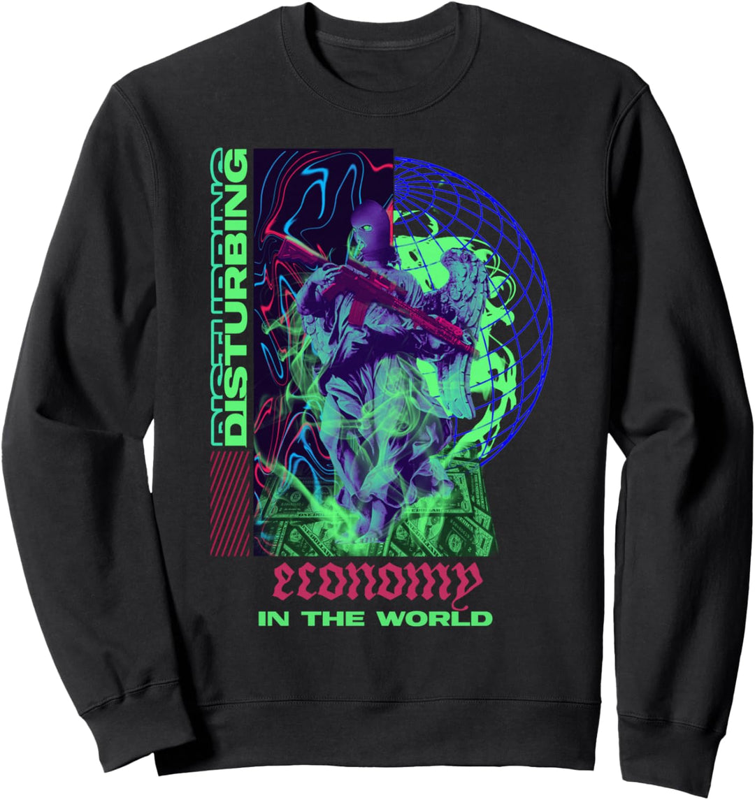 Disturbing Economy - Sad Aesthetic Edgy Streetwear Sweatshirt