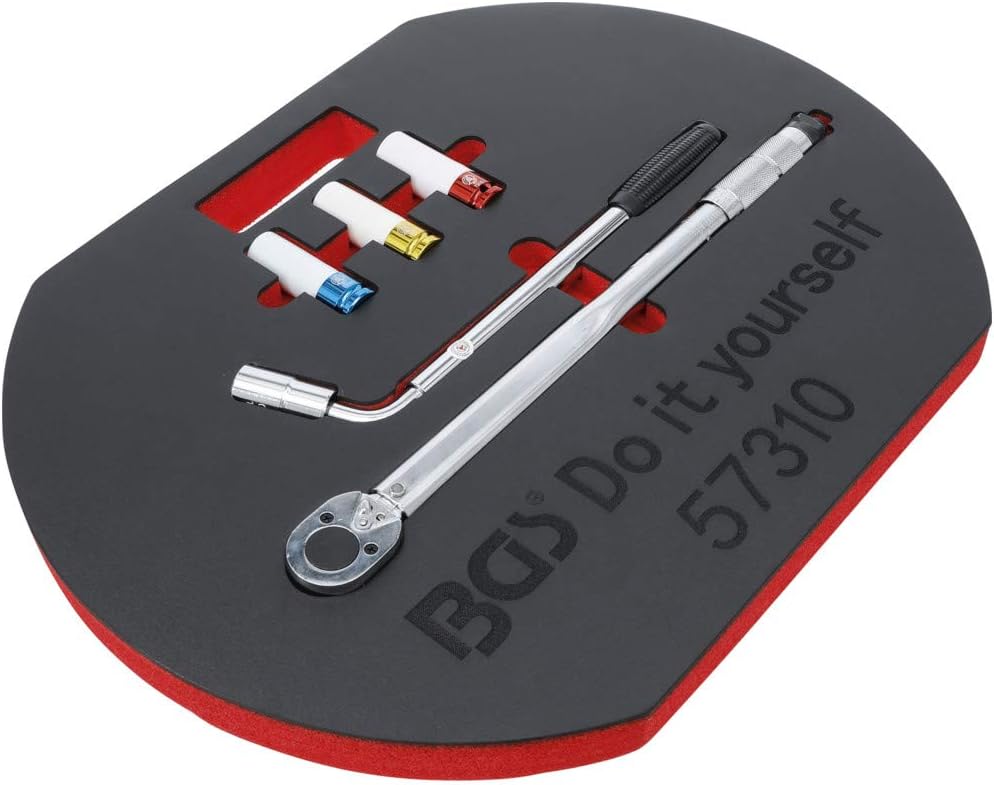 BGS Do it yourself 57310 | Radwechsel-Service-Satz | 5-tlg. | Drehmomentschlüssel | Radmutternschlüs