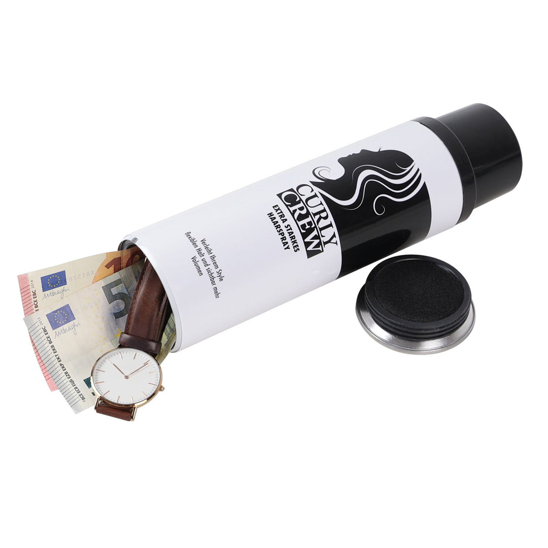 plasticfantastic Dosensafe Haarspray Curly Crew 24 x 6,5 cm, Schaumstoff, Weiss, Curly Crew
