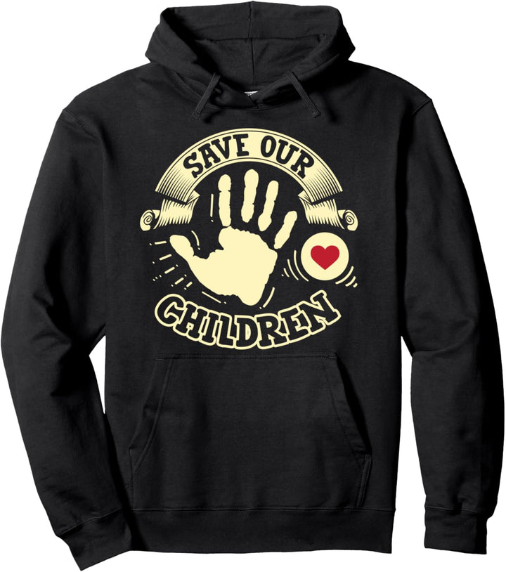 Monatsgeschenk "Save Our Children Awareness" (Rettet unsere Pullover Hoodie