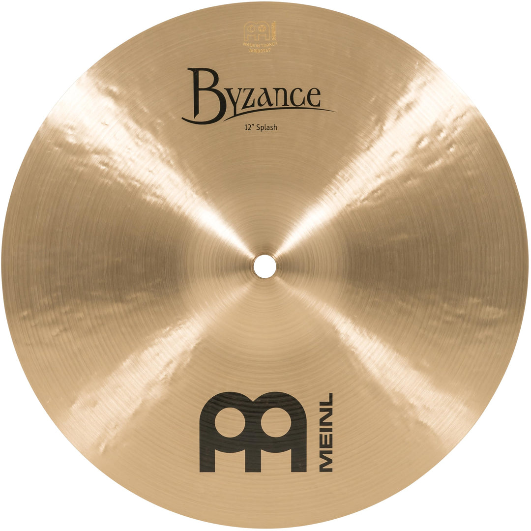 Meinl Cymbals Byzance Traditional Splash 12 Zoll (Video) Schlagzeug Becken (30,48cm) B20 Bronze, Tra
