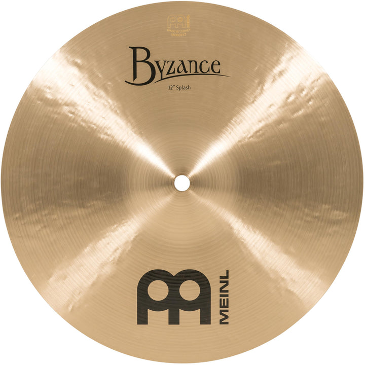 Meinl Cymbals Byzance Traditional Splash 12 Zoll (Video) Schlagzeug Becken (30,48cm) B20 Bronze, Tra
