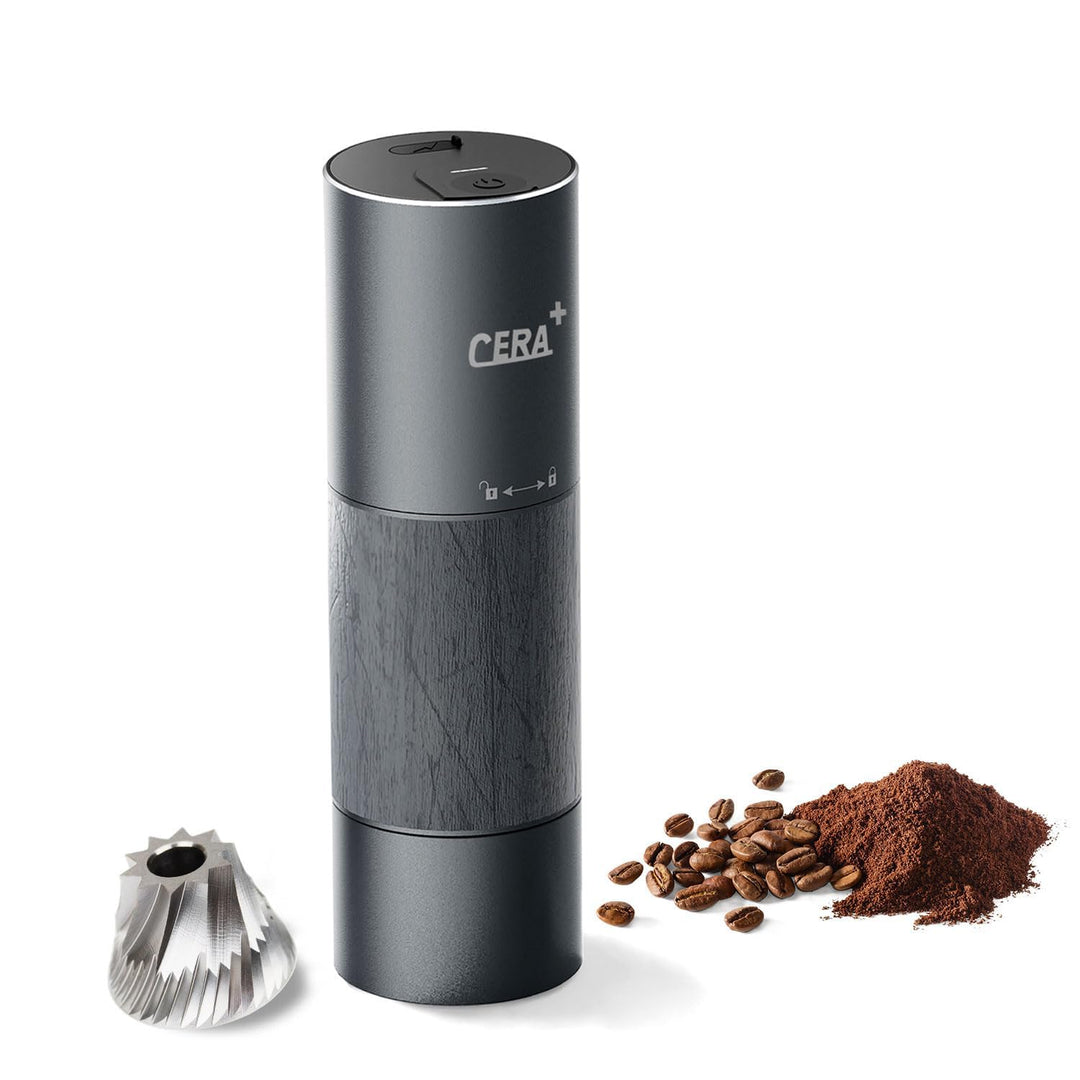 CERA + Elektrische Kegelmühlen Mit Tragetasche, Professionelle kleine Espresso Kaffeemühlen für den