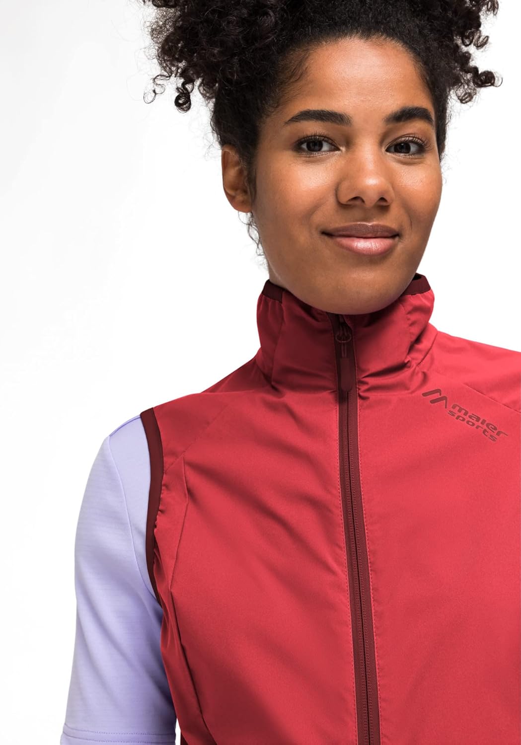 Maier Sports W Brims Vest 40 Bluemelon Red - Sun-dried Tomato, 40 Bluemelon Red - Sun-dried Tomato