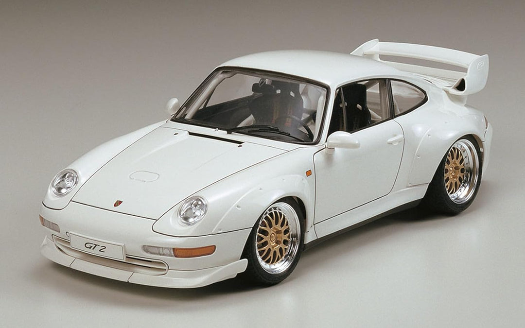 Tamiya Porsche Fahrzeug 300024247 911GT2 Club Sport/Strassenversion Automodell Bausatz 1:24, Unlacki