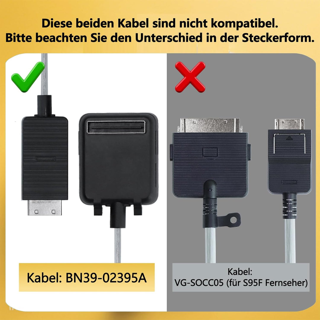5 m/16,4 Fuss BN39-02395A one Connect Kabel istnur Kompatibel für Samsung QLED TV 55-75 Zoll Q7FN Q8