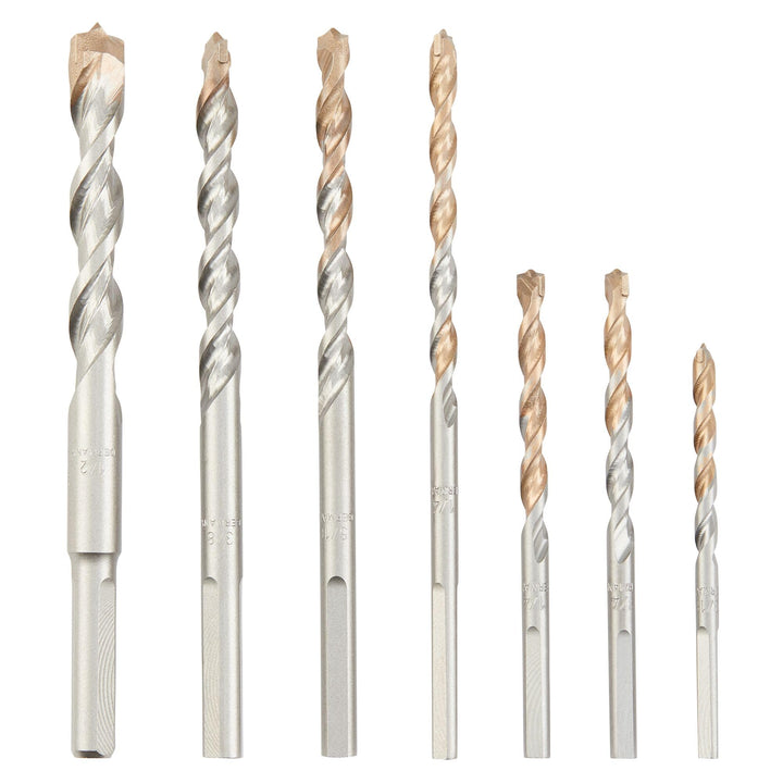 Dewalt dw5207 7-teilig Premium Percussion Steinbohrer Set metallisch, metallisch