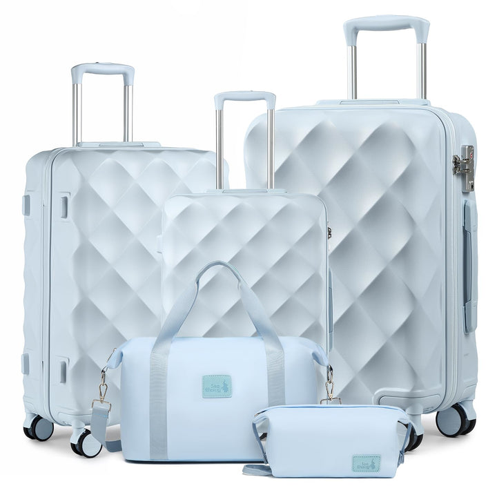 Sea choice Hardschalen Trolley Koffer Set 5tlg. Zwillingsrollen Reisekoffer Enthält 1 Reisetasche un